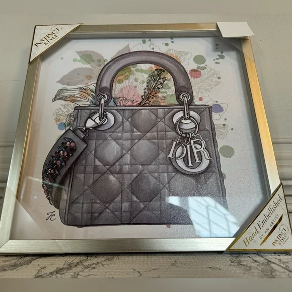 Framed Wall Art - NWT - Dior Purse - Picture 6 of 7